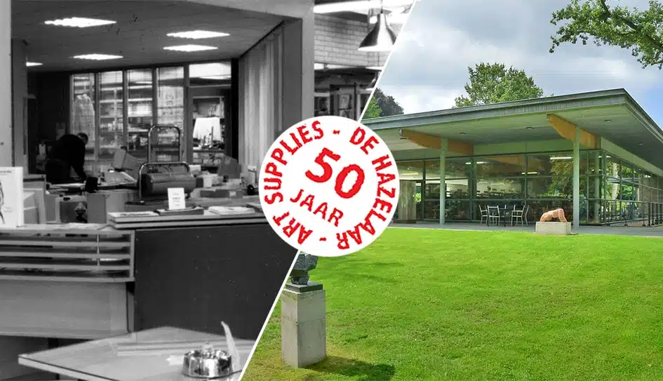 50 jaar de Hazelaar Art Supplies