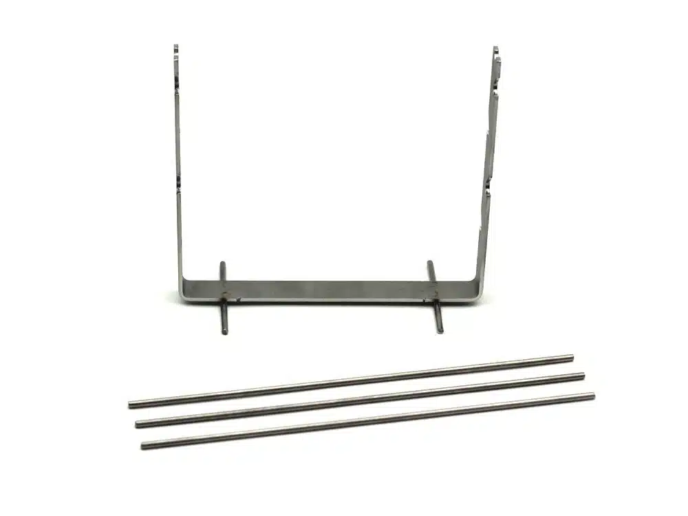 Kralenstandaard vlak, 3 staafjes