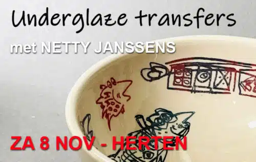 Demonstratie onderglazuurtransfers - za 8 november - HERTEN