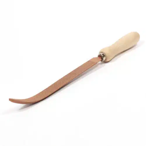 Hardmetaal gritrasp, K100 halfrond 250 mm gebogen spits