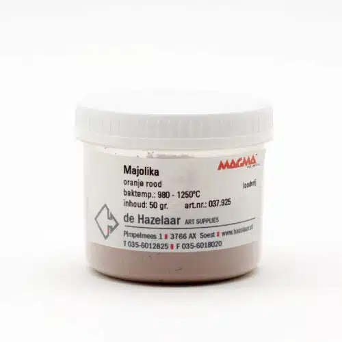 Magma majolika oranjerood