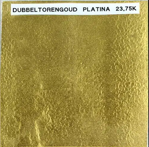 Noris bladgoud platinagoud/dubbeltorengoud 23,75 karaat, 18gr