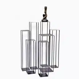 Sokkel metaal open onbehandeld 40 x 40 x 100 cm