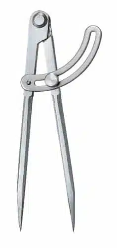 Steekpasser - staal 250 mm met fixeerboog