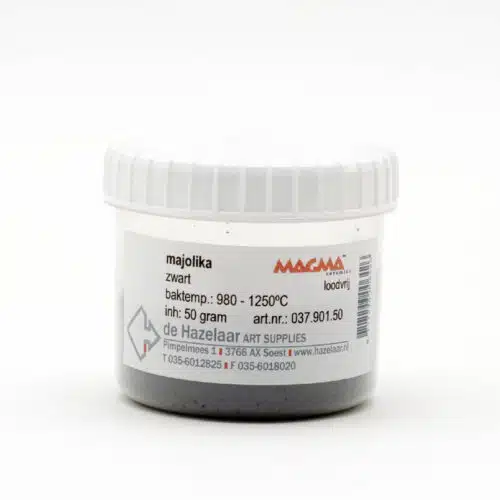 Magma majolika zwart